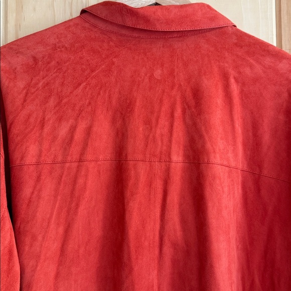 Lafayette 148 New York 100% Lamb Suede Button Down - Picture 14 of 16